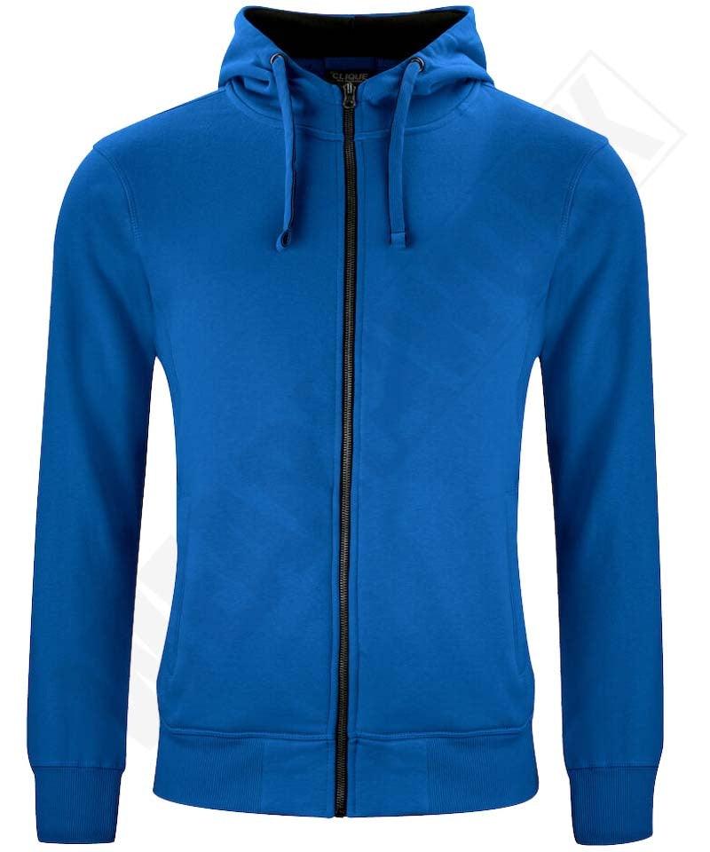 Classic hoodie Full zip kobaltblauw