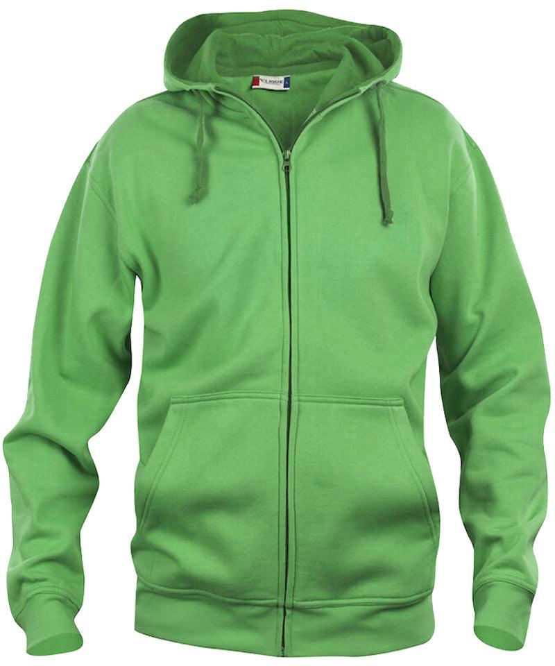 Basic hoodie Full Zip Clique Groen