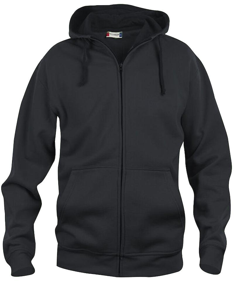 Basic hoodie Full Zip Clique Zwart