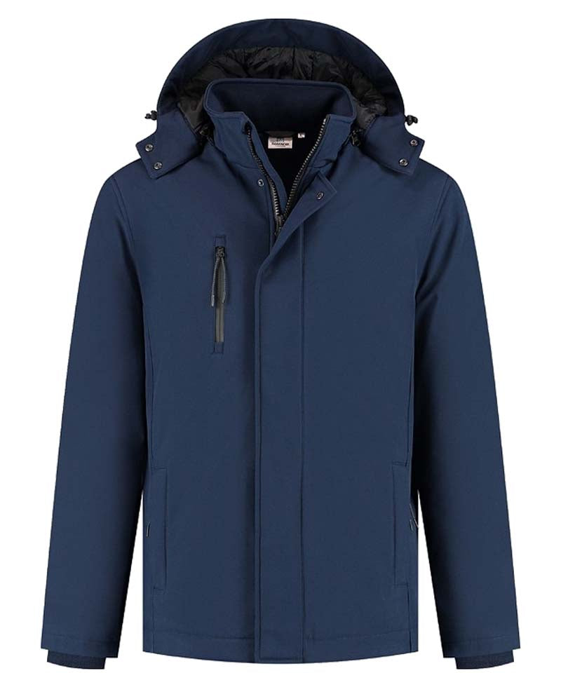 Gevoerde softshell jas Lemon & Soda 4855 navy