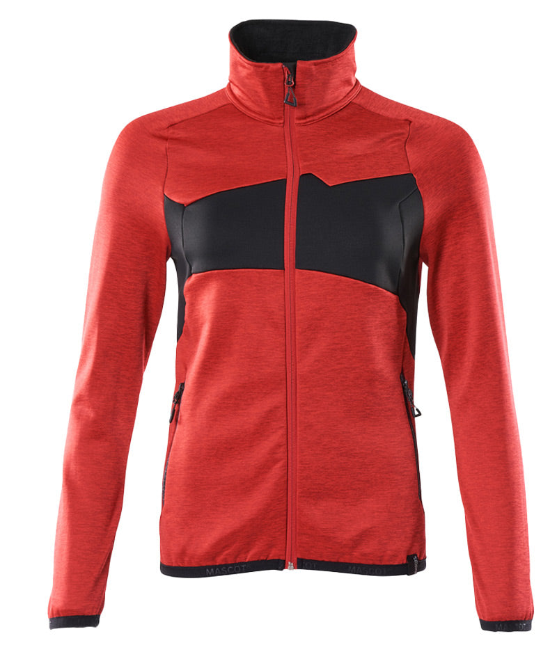 Mascot dames fleece vest 18153 Rood-Zwart