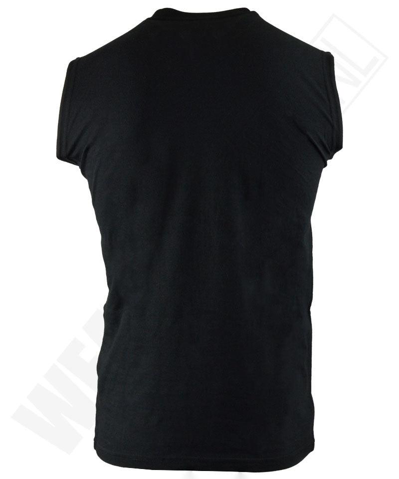 Tanktop B&C 100% katoen zwart achterkant