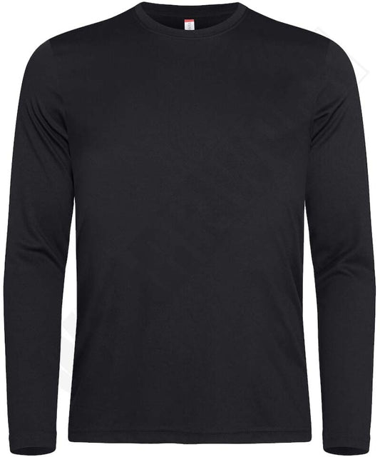 T-shirt 100% polyester met lange mouwen Basic Active Clique