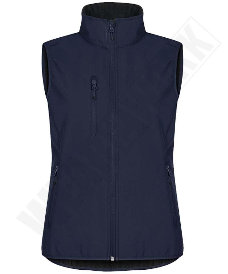 Dames softshell bodywarmer Clique Classic navy