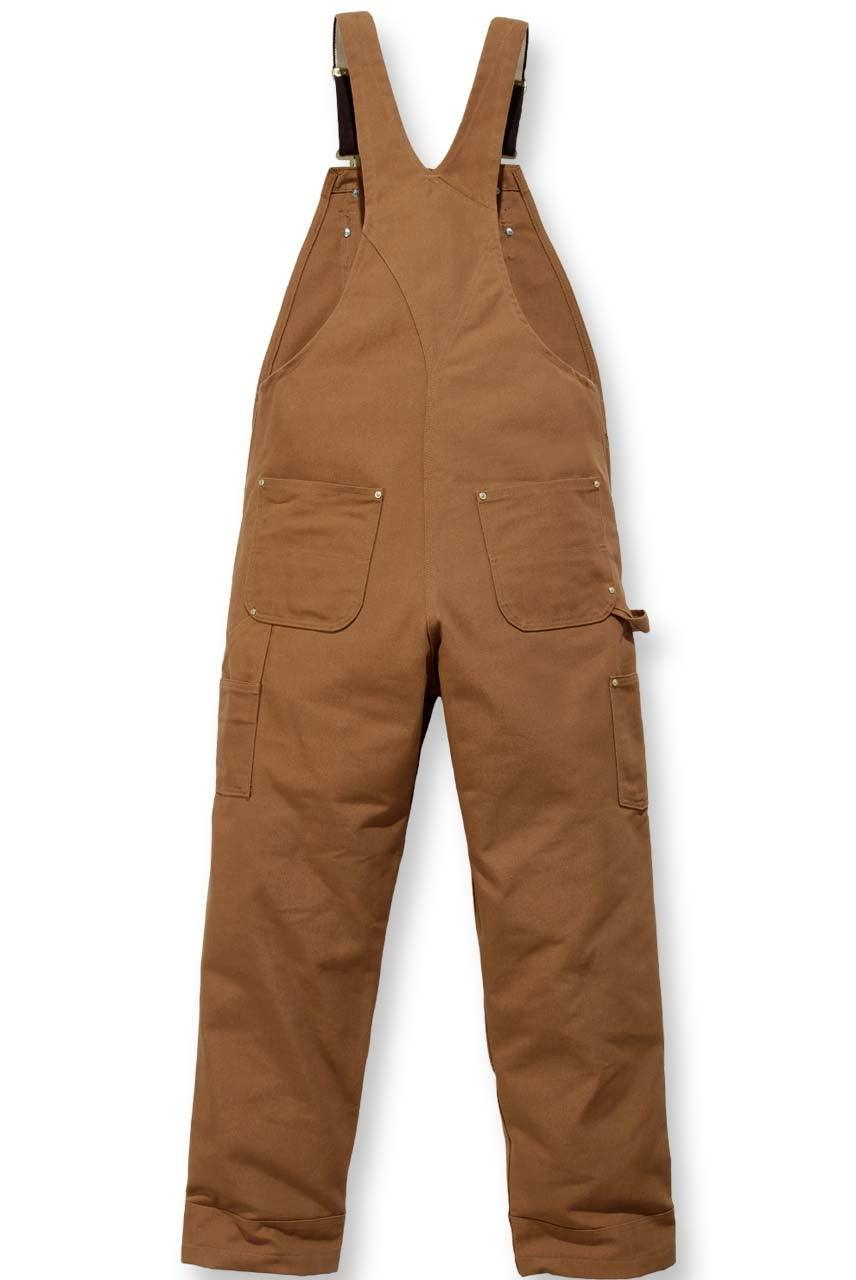 Carhartt Amerikaanse overall bruin achterkant