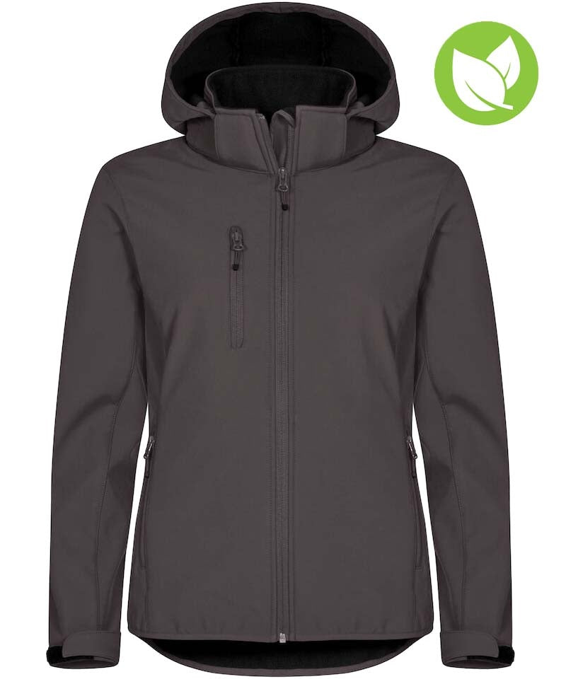 Dames softshell jas Clique Classic met capuchon