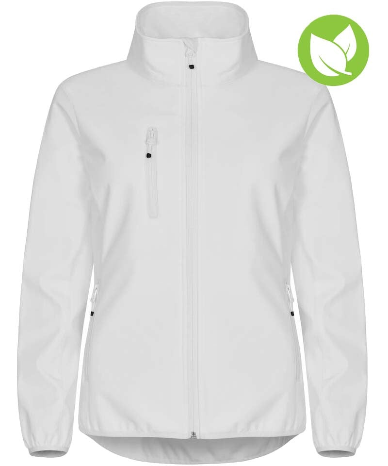 Dames softshell jas Clique wit Classic