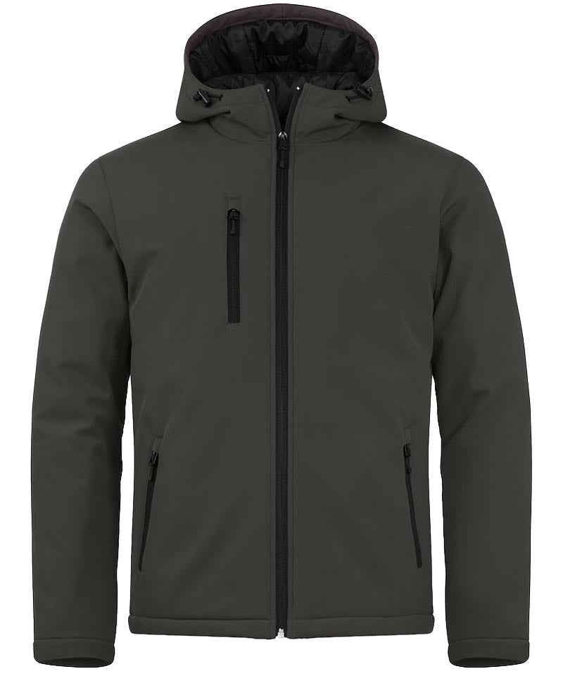 Softshell jas Clique gevoerd met capuchon