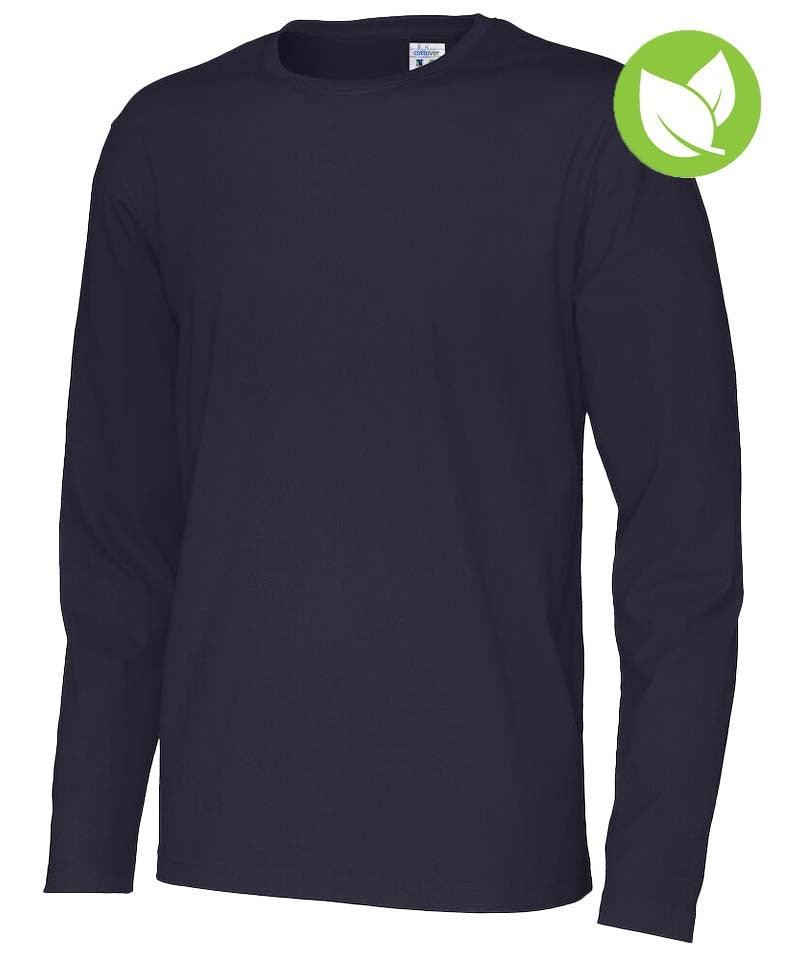 Cottover t-shirt met lange mouwen heren navy