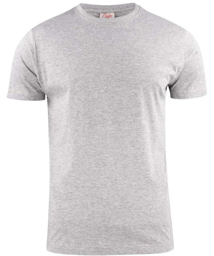 Printer Heavy T-shirt Ronde hals licht grijs