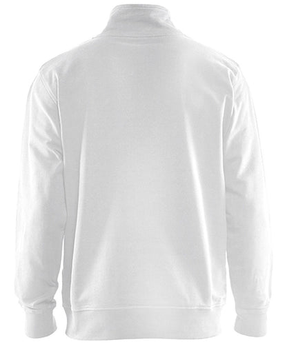 Blaklader zipneck sweater wit