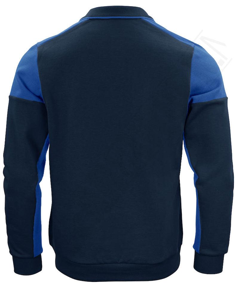 Polosweater Printer Prime navy blauw achterkant