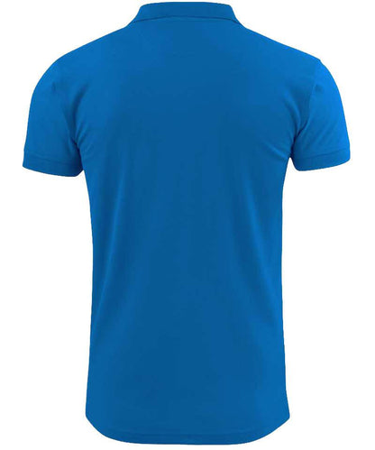 Poloshirt Surf Stretch Printer achterkant blauw