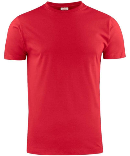 Printer Heavy T-shirt Ronde hals rood