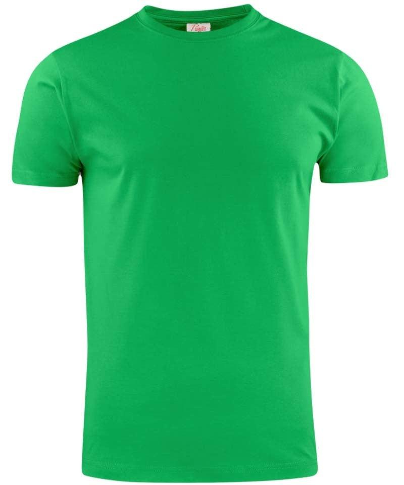 Printer Heavy T-shirt Ronde hals groen