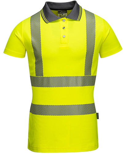 Dames poloshirt high-visibility LW72