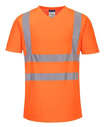 High-visibility t-shirt v-hals S179