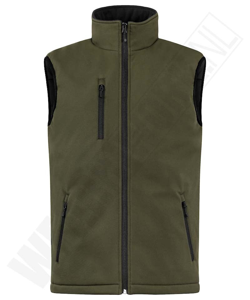 Gevoerde softshell bodywarmer Clique