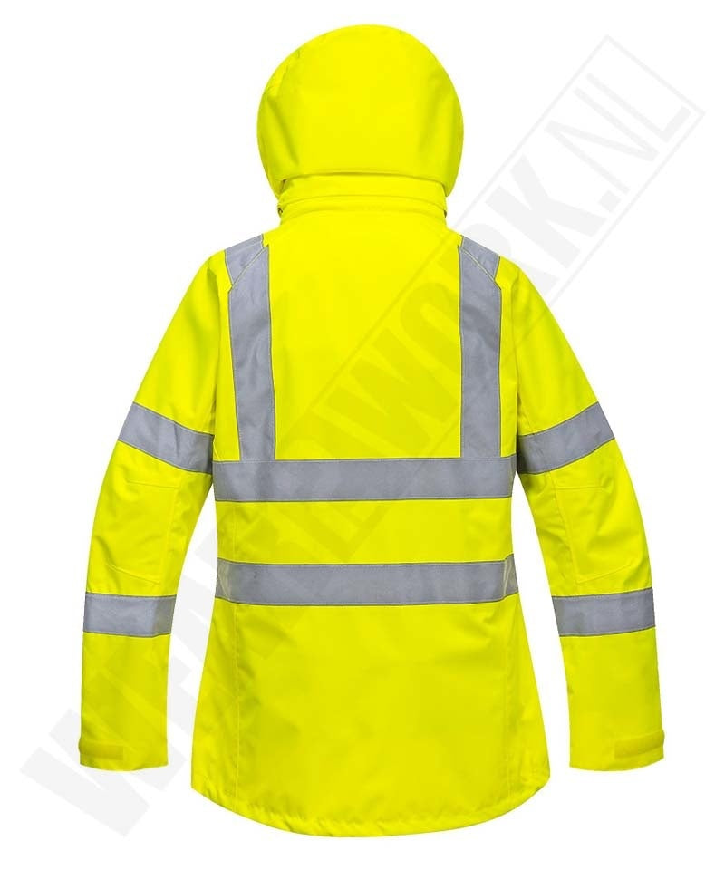 Dames ademende werkjas High-visibility LW70