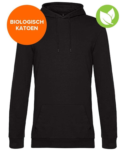 Organic hoodie B&C zwart