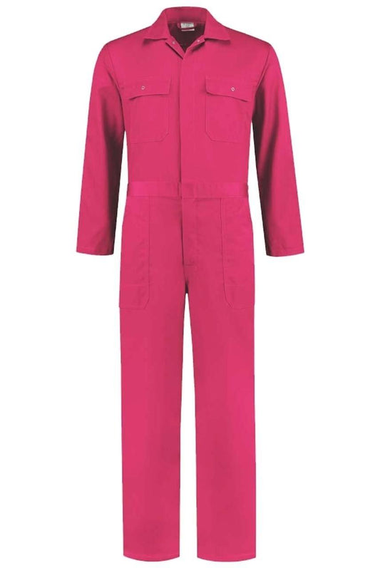 Overall Drukknoop polyester/katoen Fuchsia