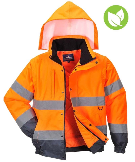 High-visibility 2 in 1 jas Oranje