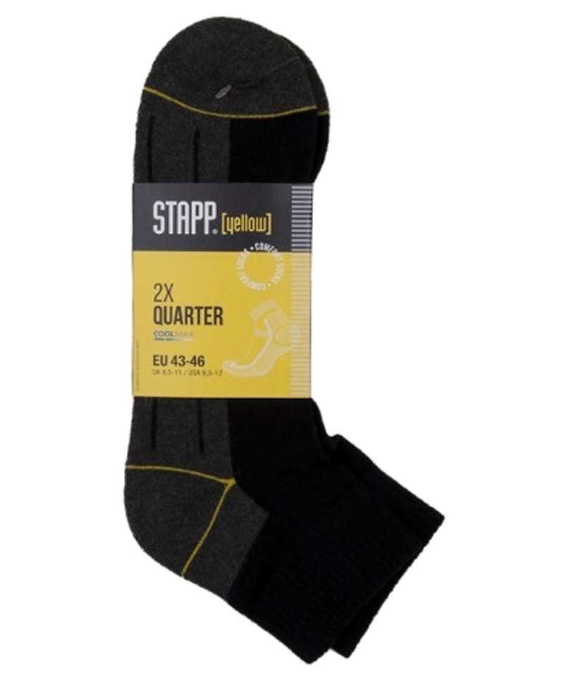 Werksokken Stapp Yellow Quarter 2-pack