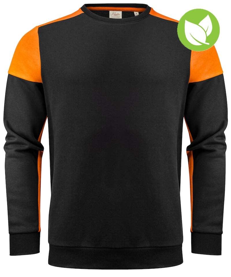 Sweater Printer Prime zwart oranje