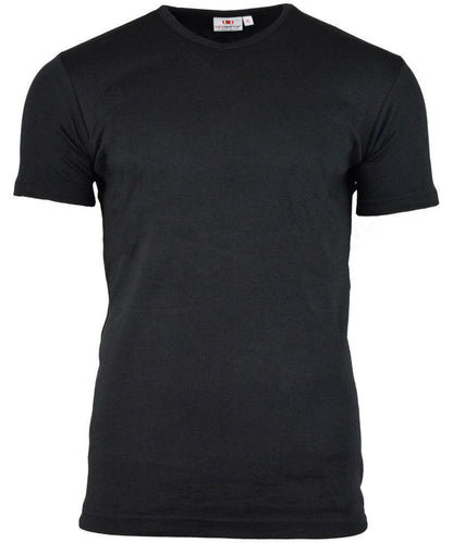 T-Shirt Men Fit 200 grams zwart voorkant